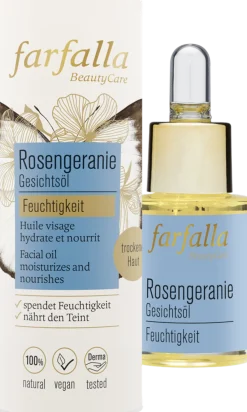 Olio Viso Idratante al Geranio Rosa, 15 ml