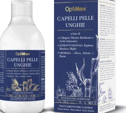 Optimax Integratore Alimentare Capelli Pelle Unghie, 500 ml