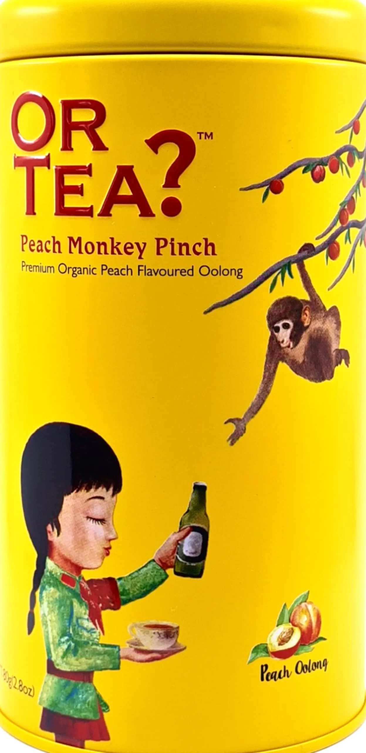 Organica Monkey Pinch Peach Oolong, Barattolo 80 g