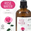 Organic Bulgarian Rose Water Glass Bottle, 100 ml