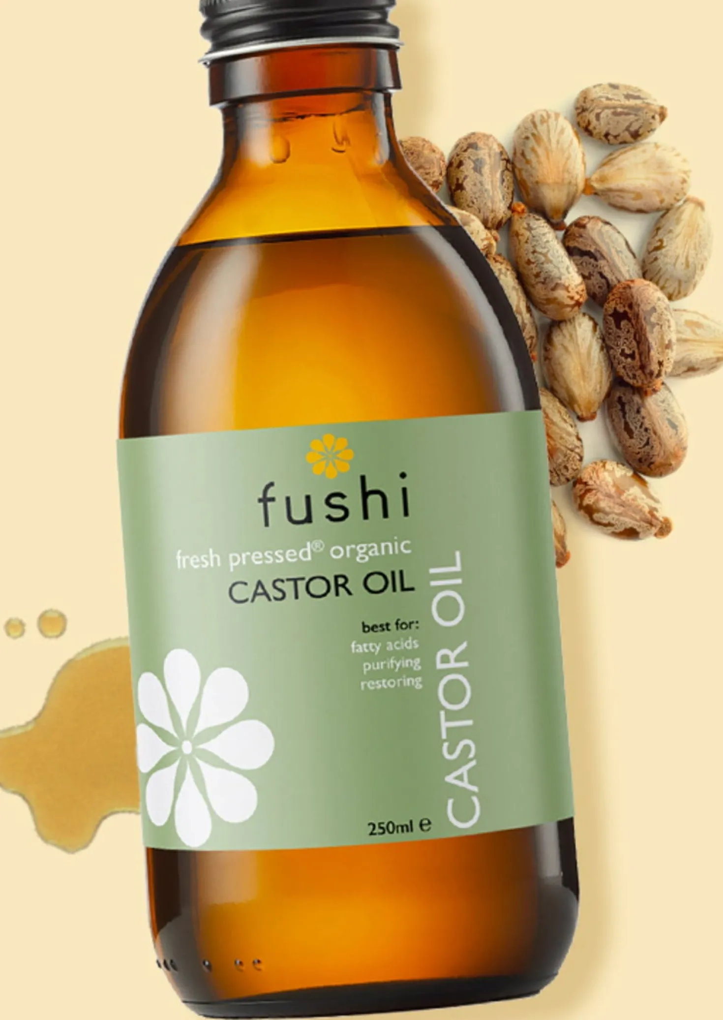 Organic Castor Oil, 250 ml