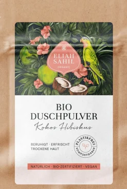 Organic Coconut Hibiscus Shower Powder, 10 g