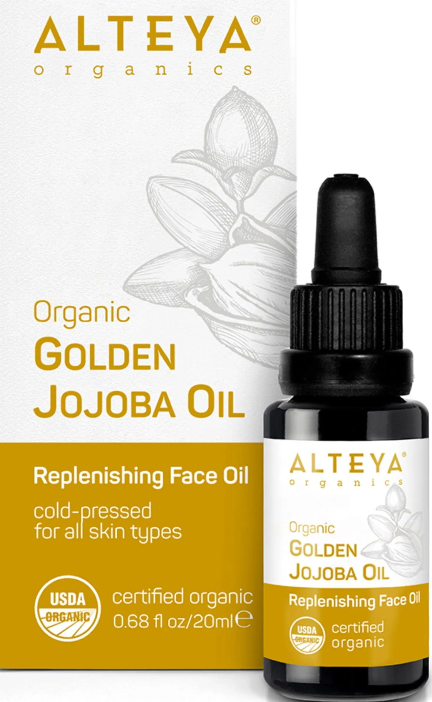 Organic Golden Jojoba Oil, 20 ml