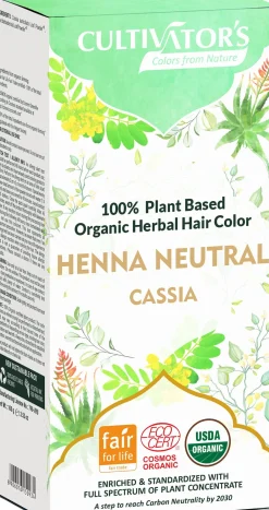Organic Herbal Hair Color Neutral Henna, 100 g