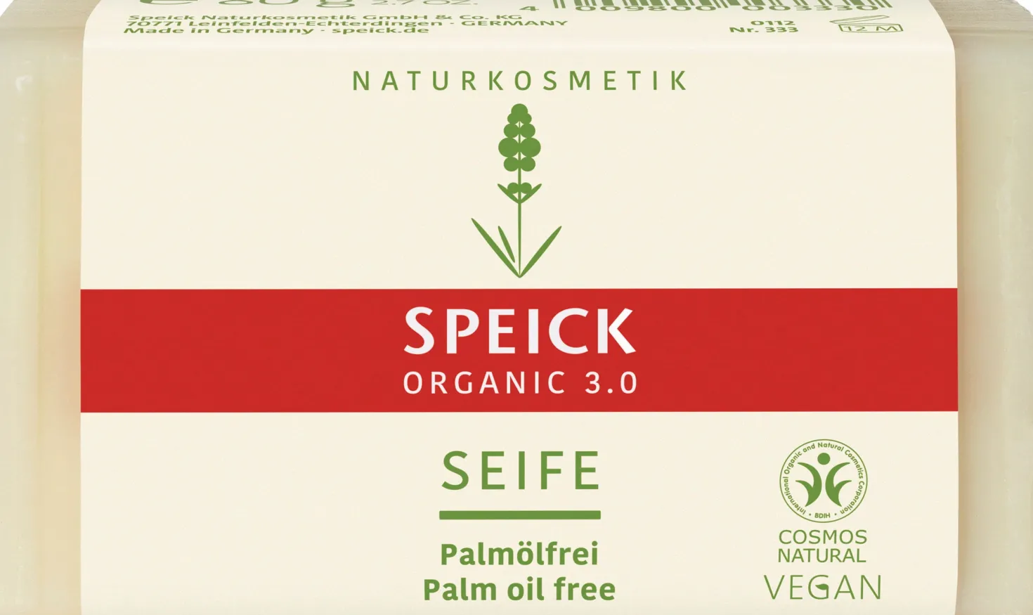 ORGANIC 3.0 Sapone, 80 g