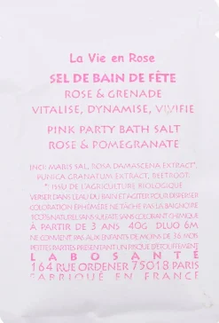 Pink Party Bath Salt Rose & Pomegranate, 40 g