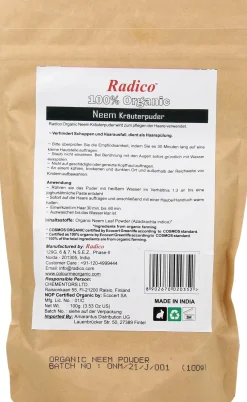 Polvere di Neem Bio, 100 g
