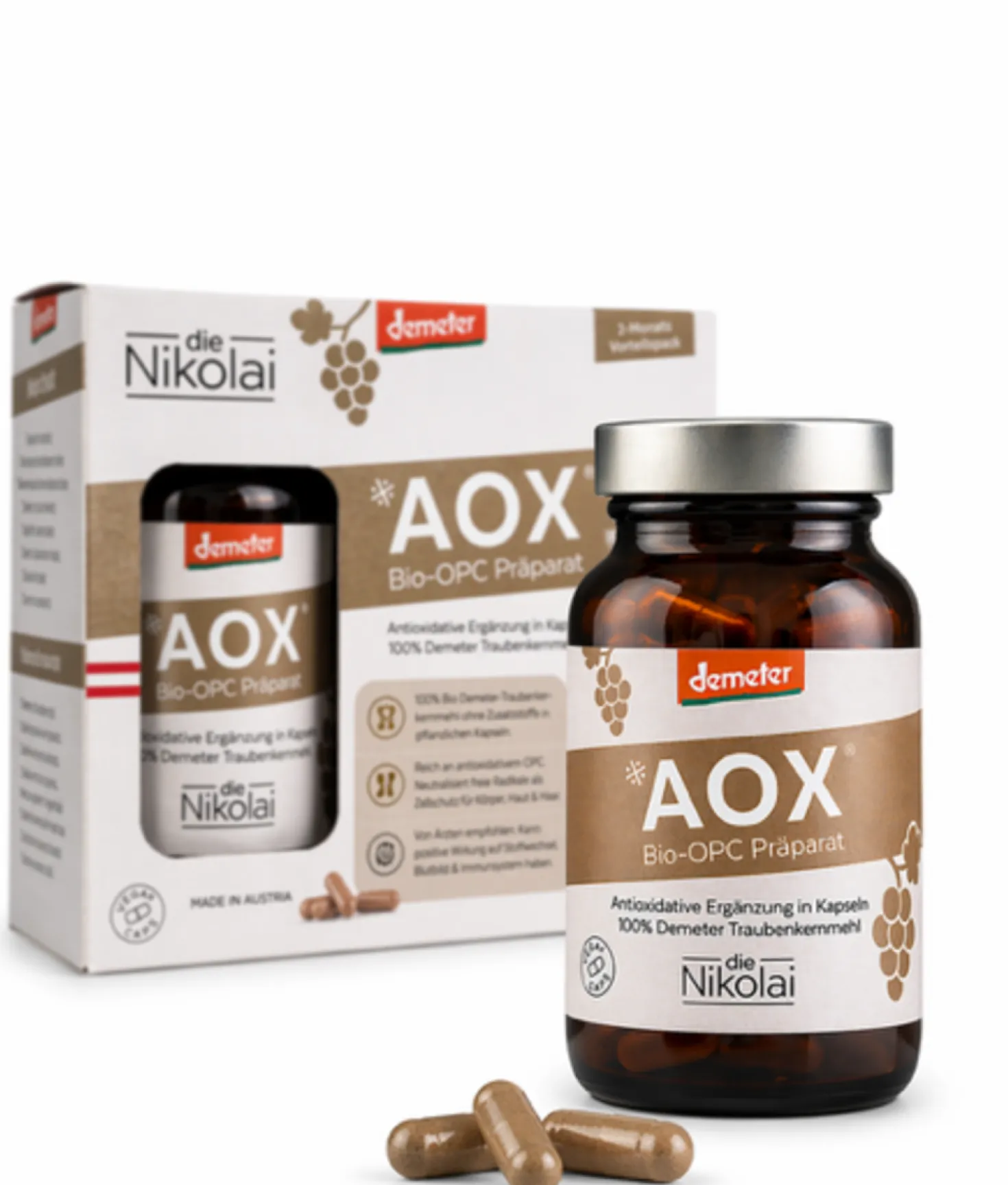 Preparato AOX® OPC Bio, 216 capsule