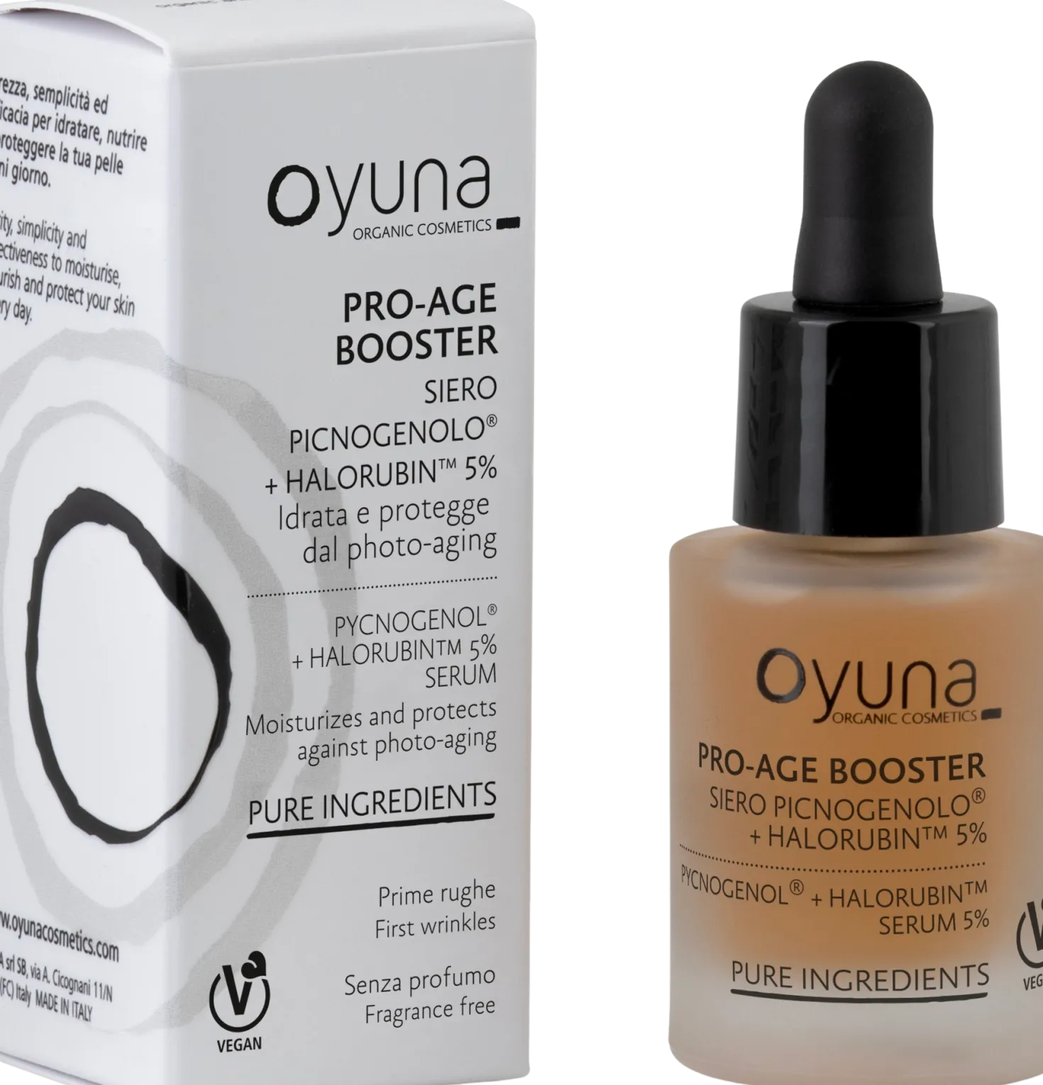 Pro-Age Booster Siero Picnogenolo® + Halorubin™ 5%, 15 ml