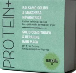 Protein+ Balsamo Solido Riparatore e Maschera Riparatrice, 55 g