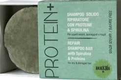 Protein+ Shampoo Solido Riparatore con Proteine e Spirulina, 55 g