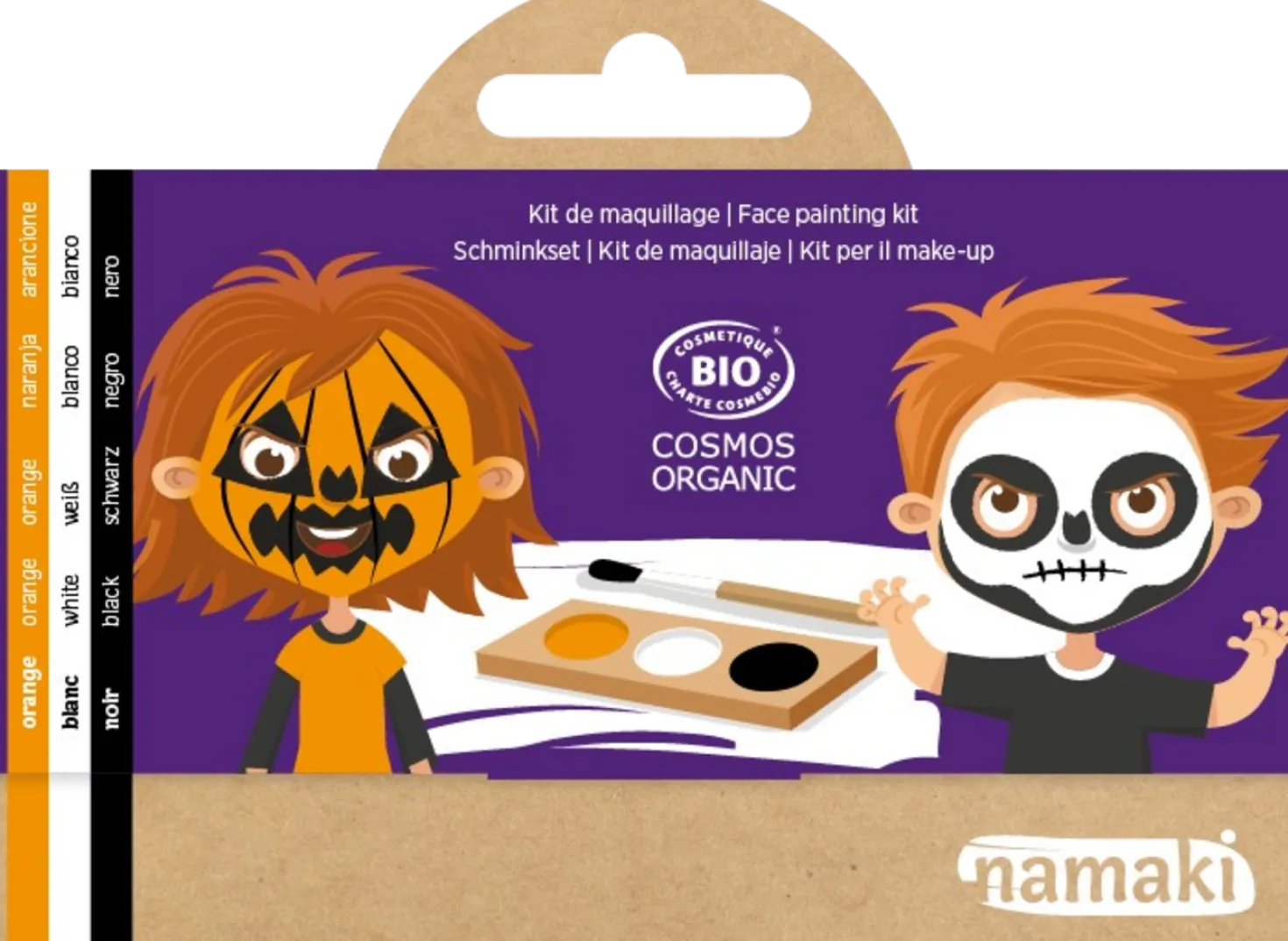 Pumpkin & Skeleton Face Painting Kit