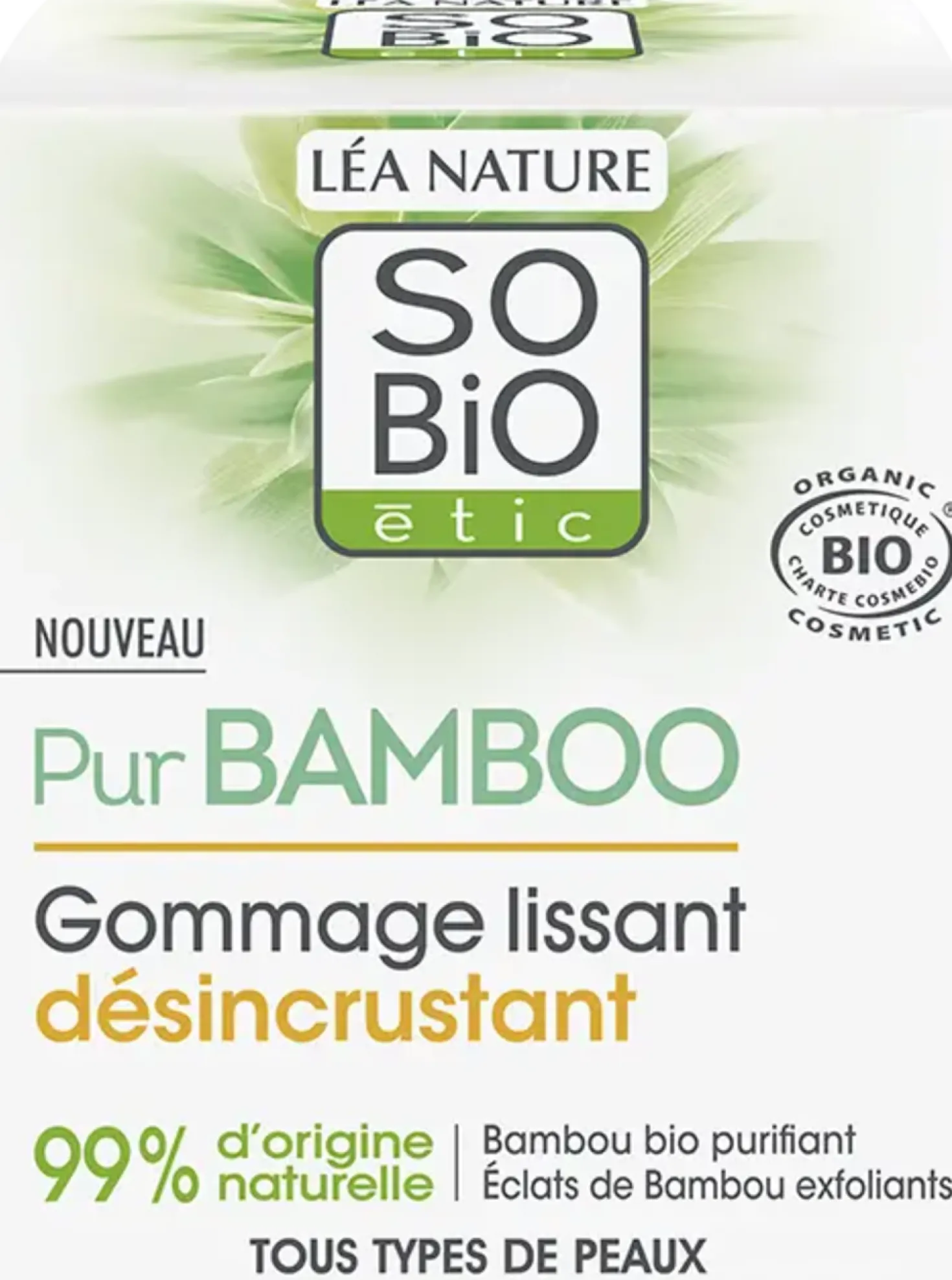 PurBAMBOO Scrub Viso, 50 ml