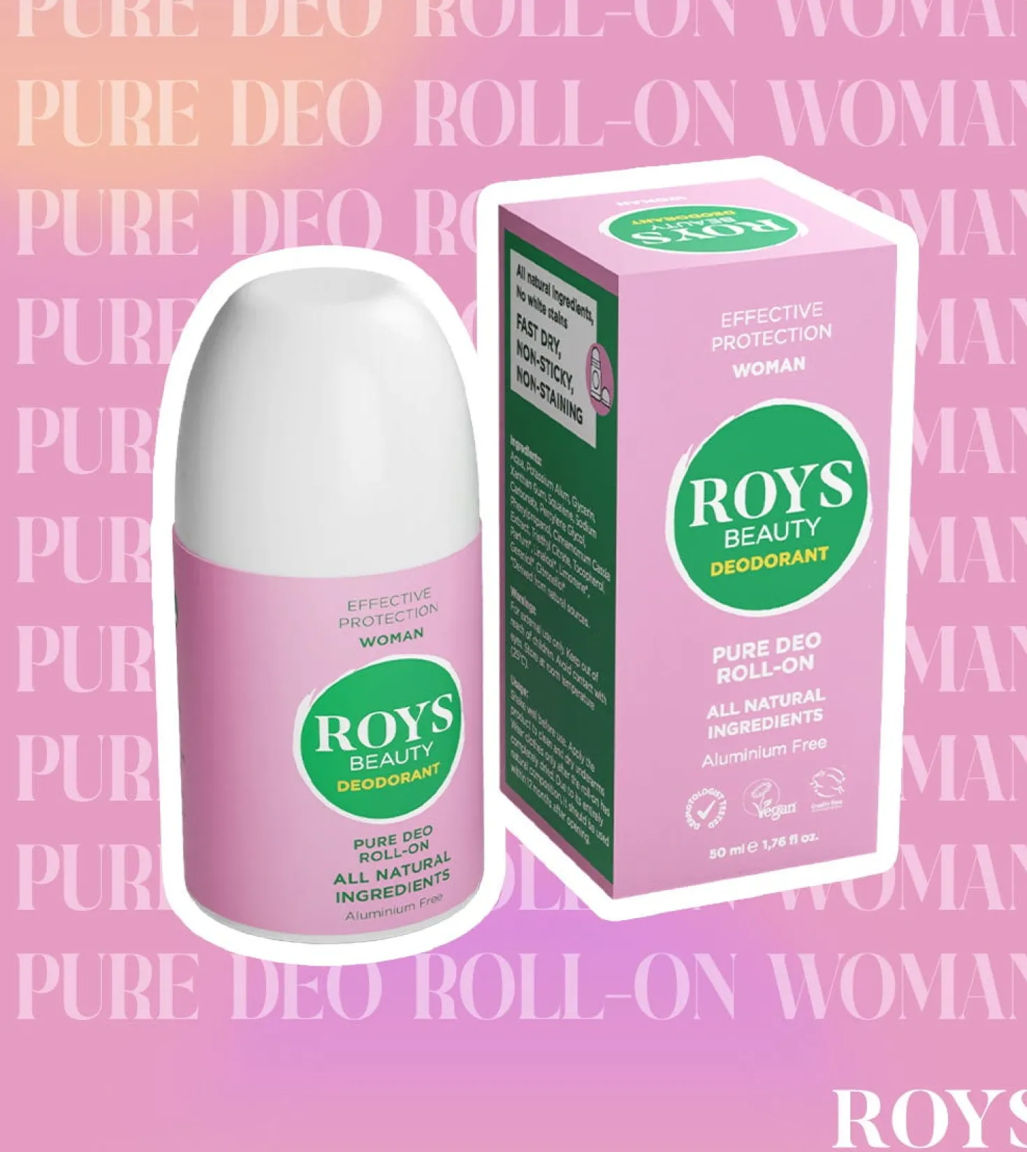 Pure Deo Roll-On Woman, 50 ml