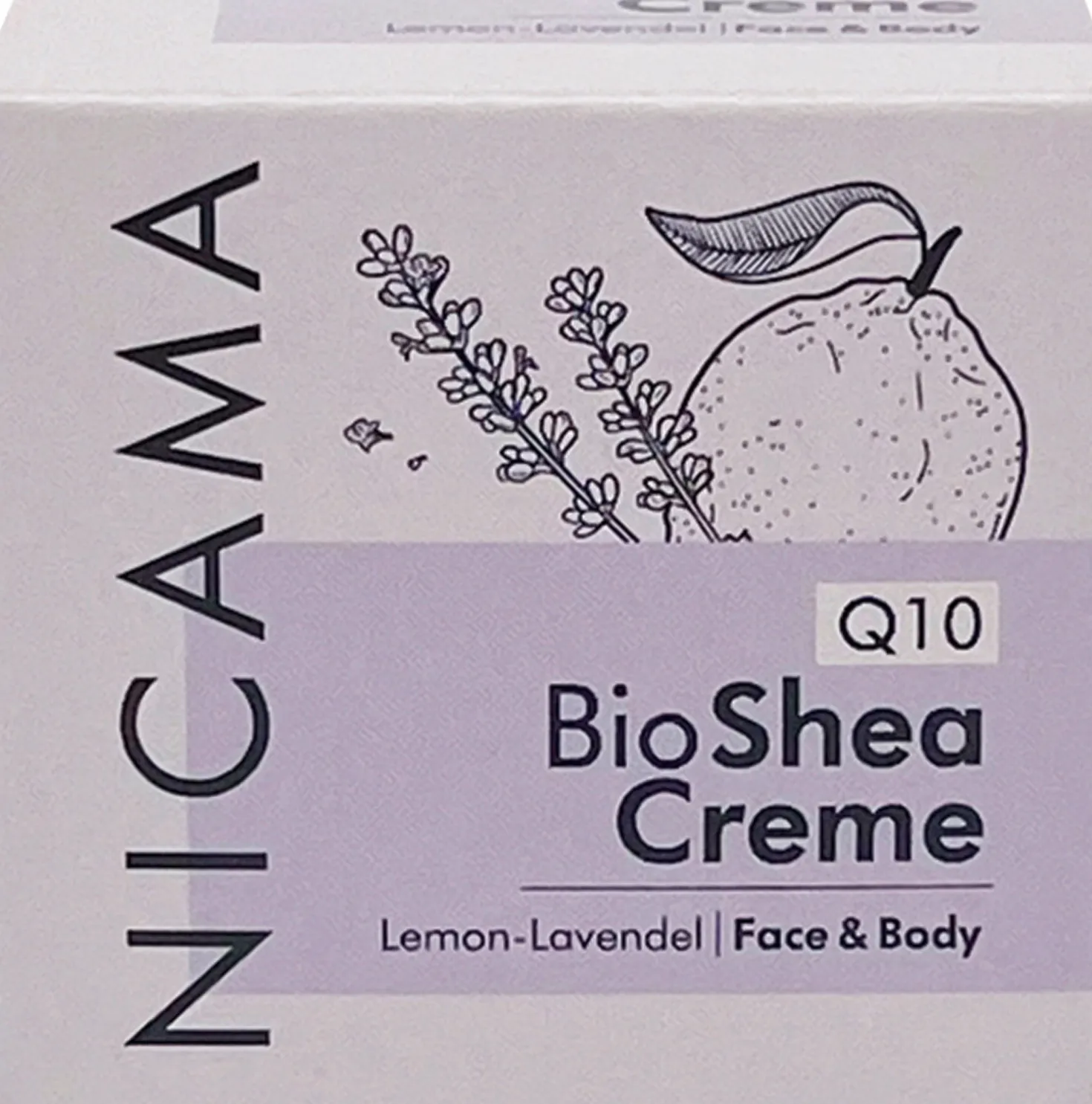 Q10 - Crema al Burro di Karité Bio, Limone e Lavanda, 50 ml