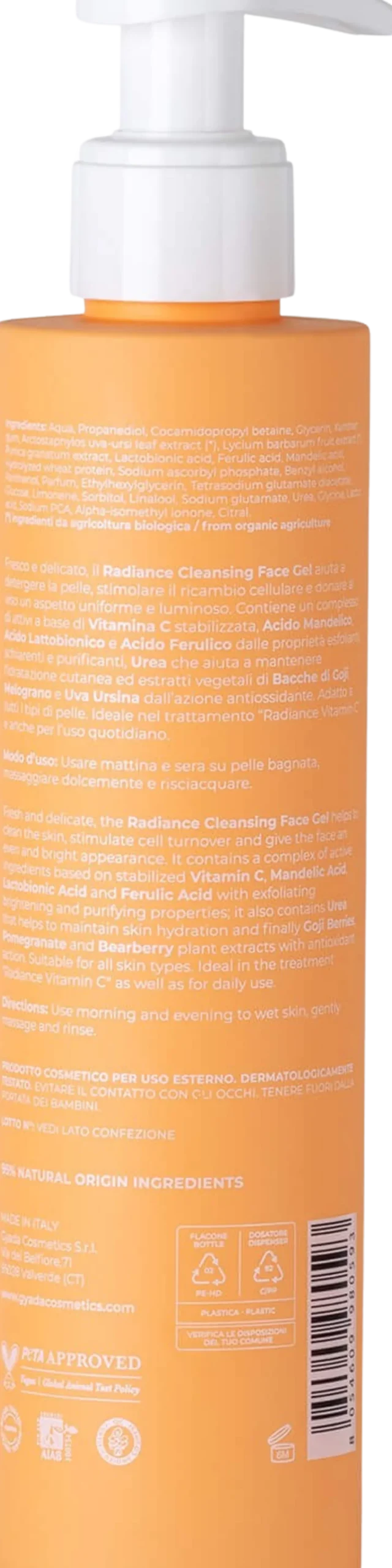 Radiance Gel Detergente Viso Illuminante, 200 ml