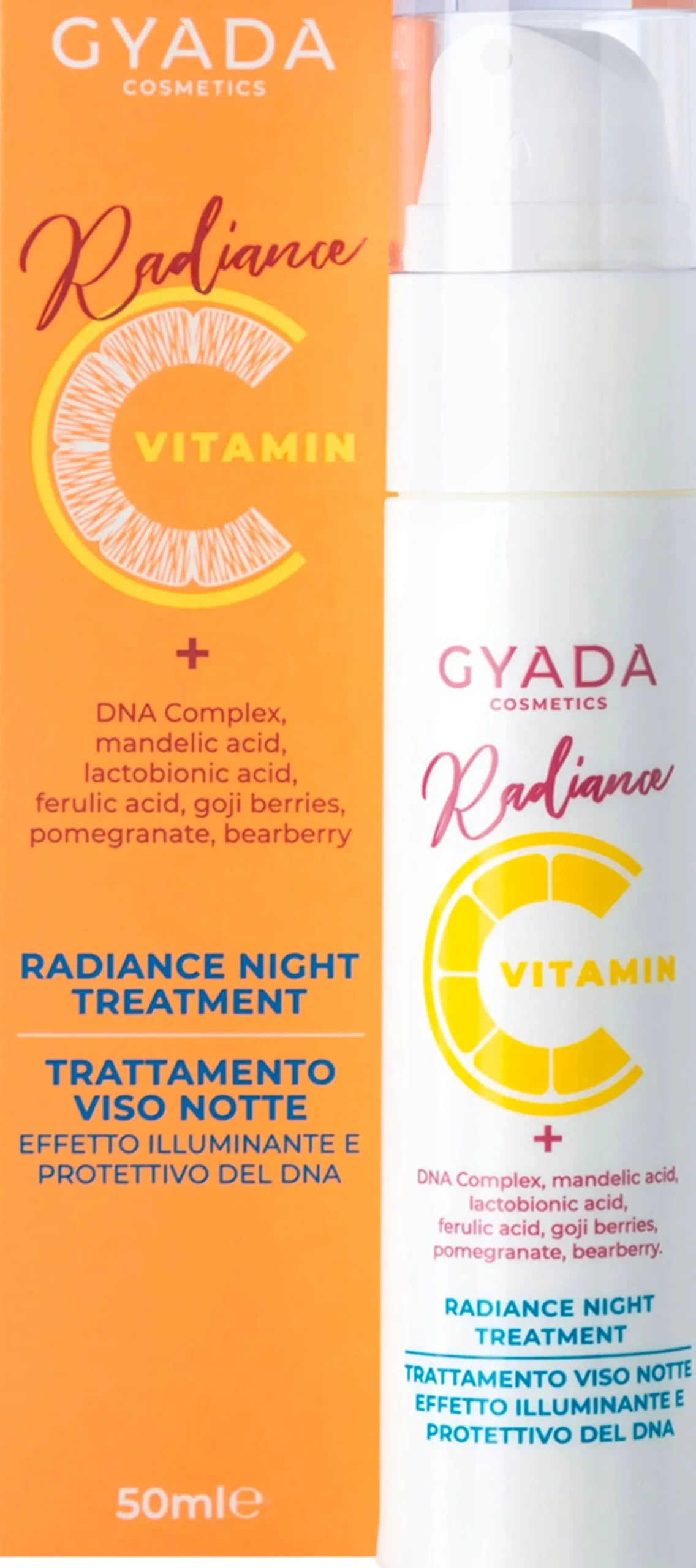 Radiance Trattamento Viso Notte Illuminante e Protettivo del DNA, 50 ml