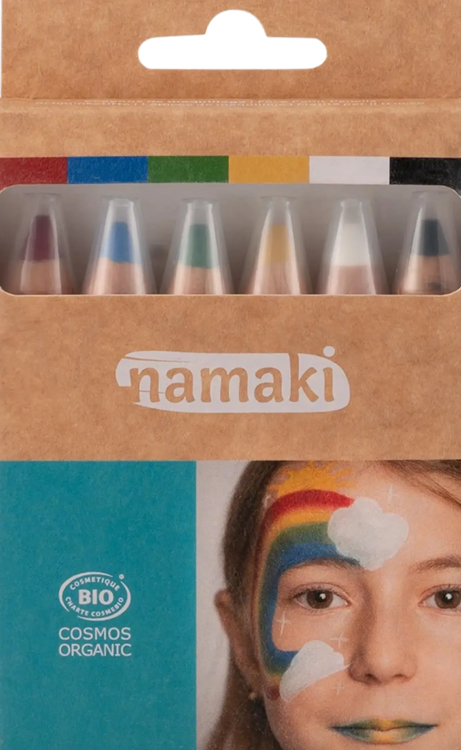 Rainbow Face Paint Pencils Set