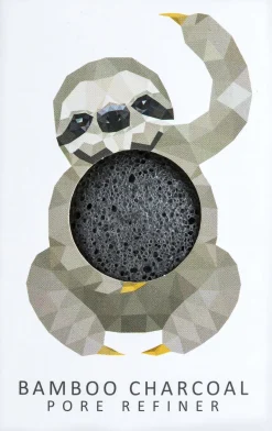 Rainforest Sloth Mini Face Puff with Bamboo Charcoal