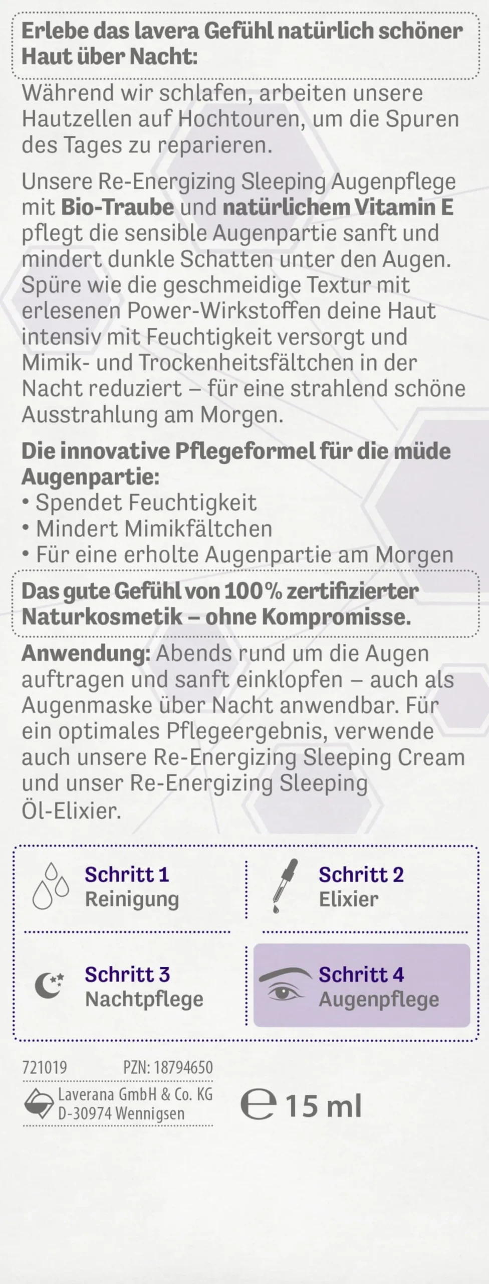 Re-Energizing Sleeping Crema Notte per il Contorno Occhi, 15 ml