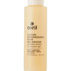Refillable Bottle for Shower Gel, Orange (350 ml)