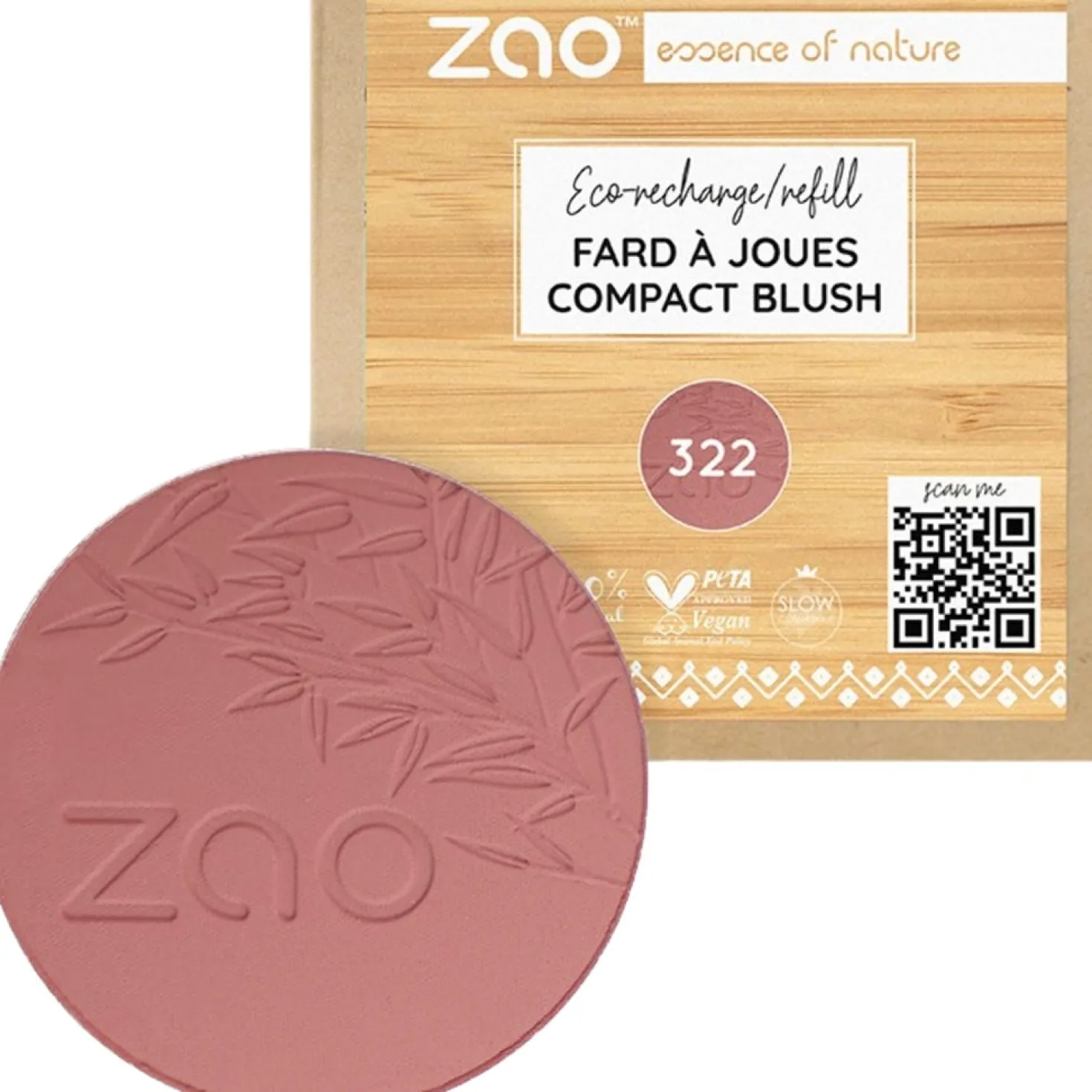 Refill Compact Blush, 322 Brown Pink (9 g)