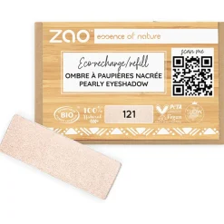 Refill Rectangle Eye Shadow, 201 Matt Ivory (1,30 g)
