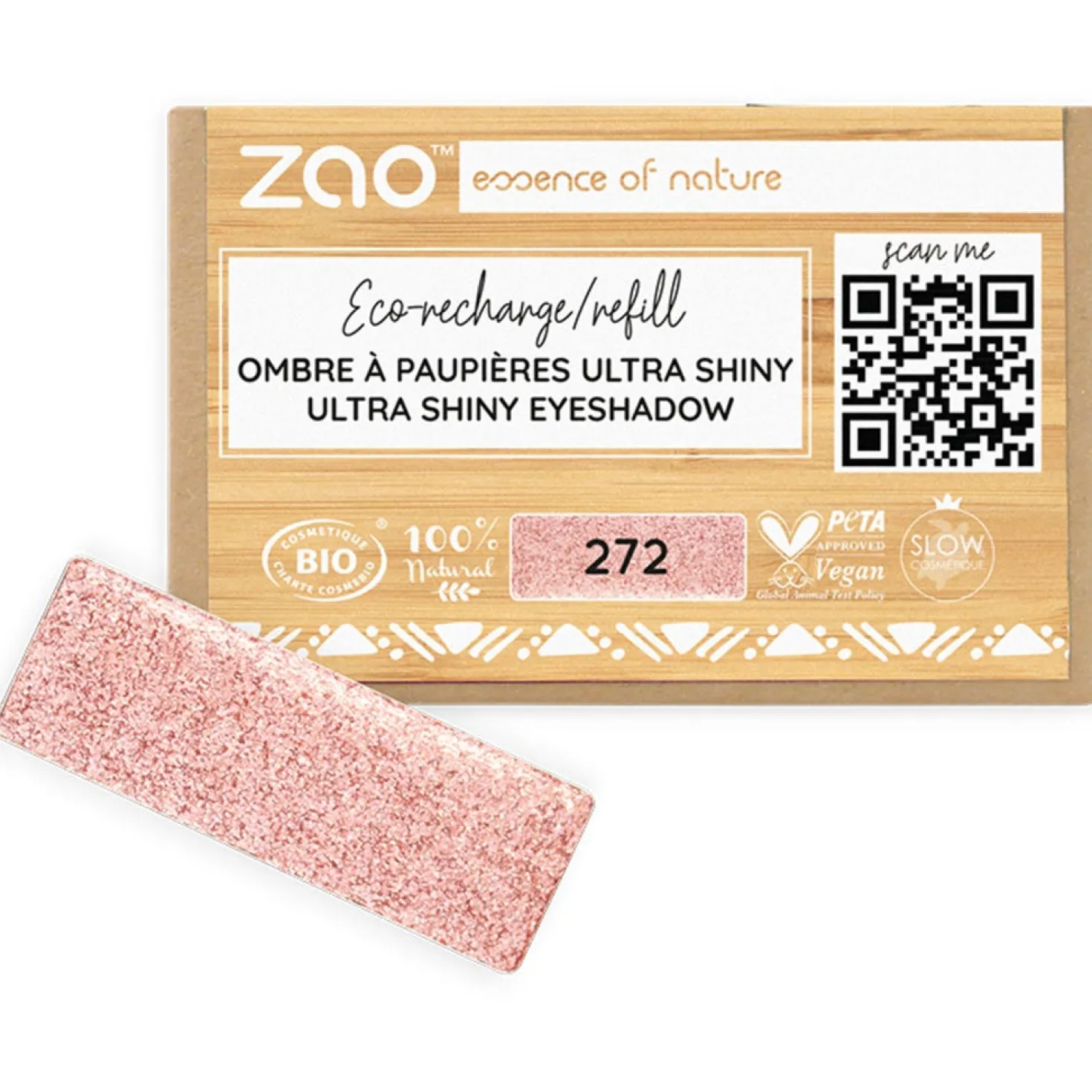 Refill Rectangle Eye Shadow, 201 Matt Ivory (1,30 g)