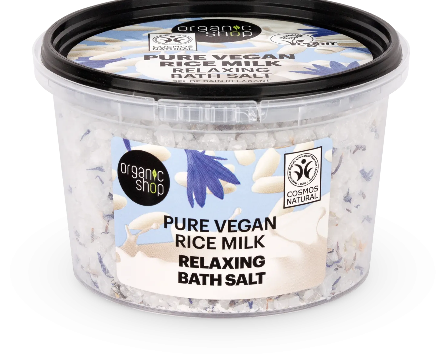 Relaxing Bath Salt Pure Vegan Rice Milk, 300 g