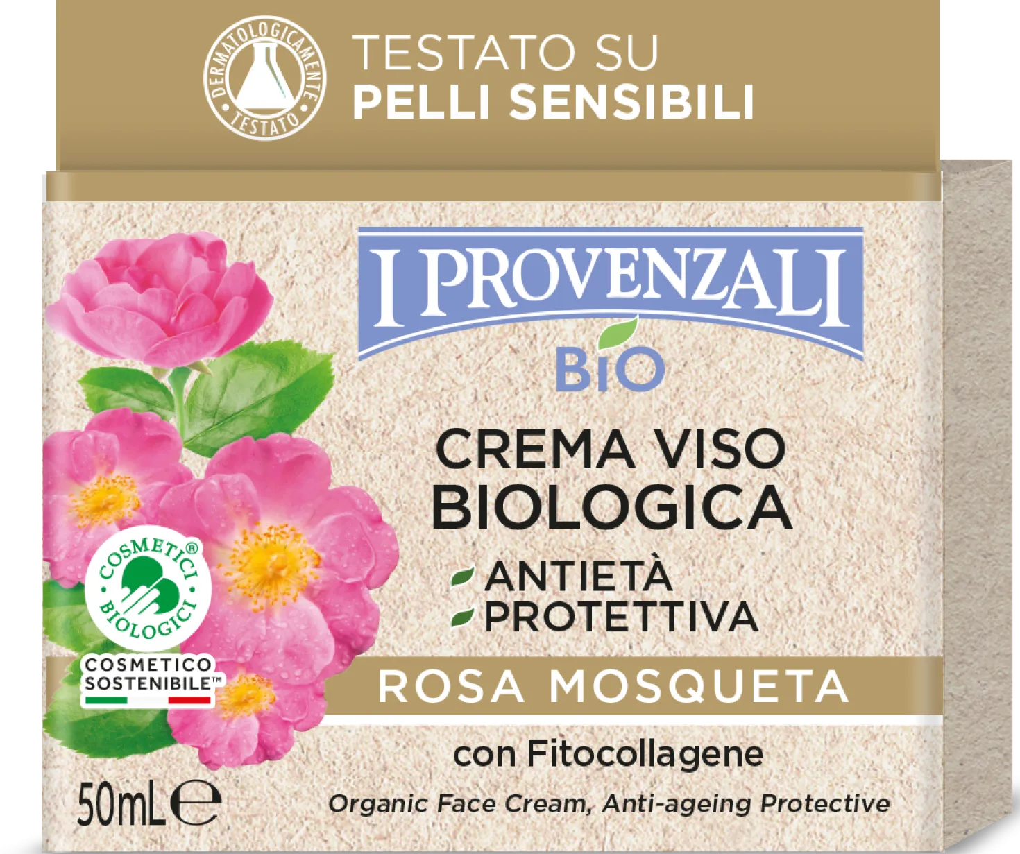 Rosa Mosqueta Crema Viso Antietà Biologica, 50 ml