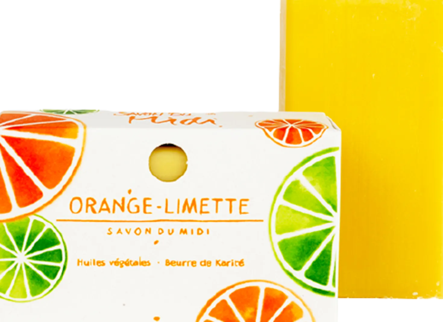 Sapone al Burro di Karitè con Arancia e Lime, 100 g