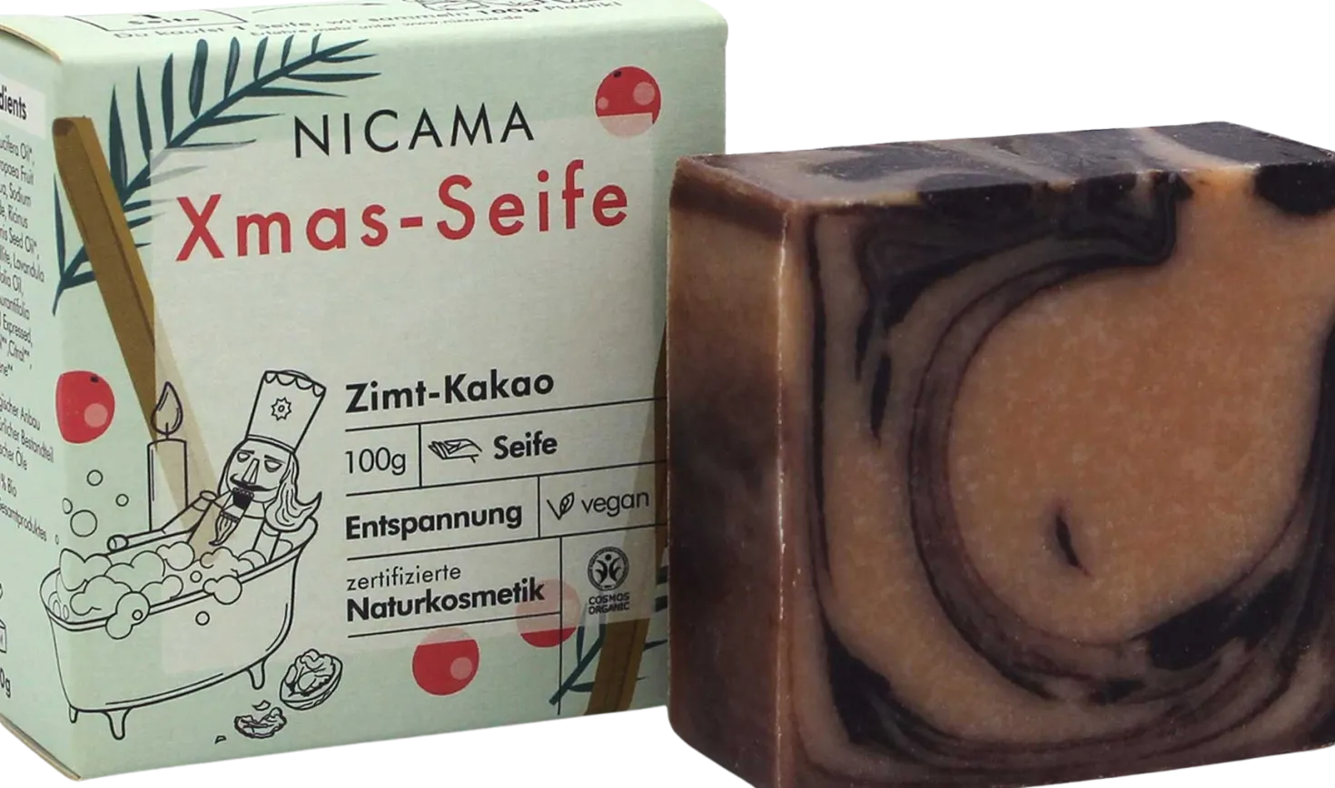 Sapone alla Cannella e al Cacao - Edizione Natalizia, 100 g