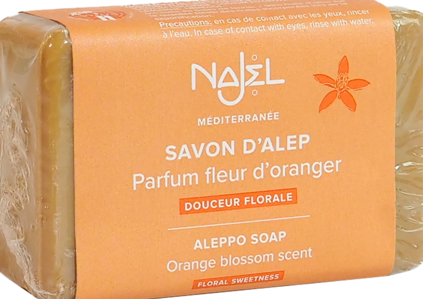 Sapone di Aleppo con Fiori d'Arancio, 100 g