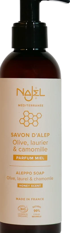 Sapone di Aleppo Liquido al Profumo di Miele, 200 ml