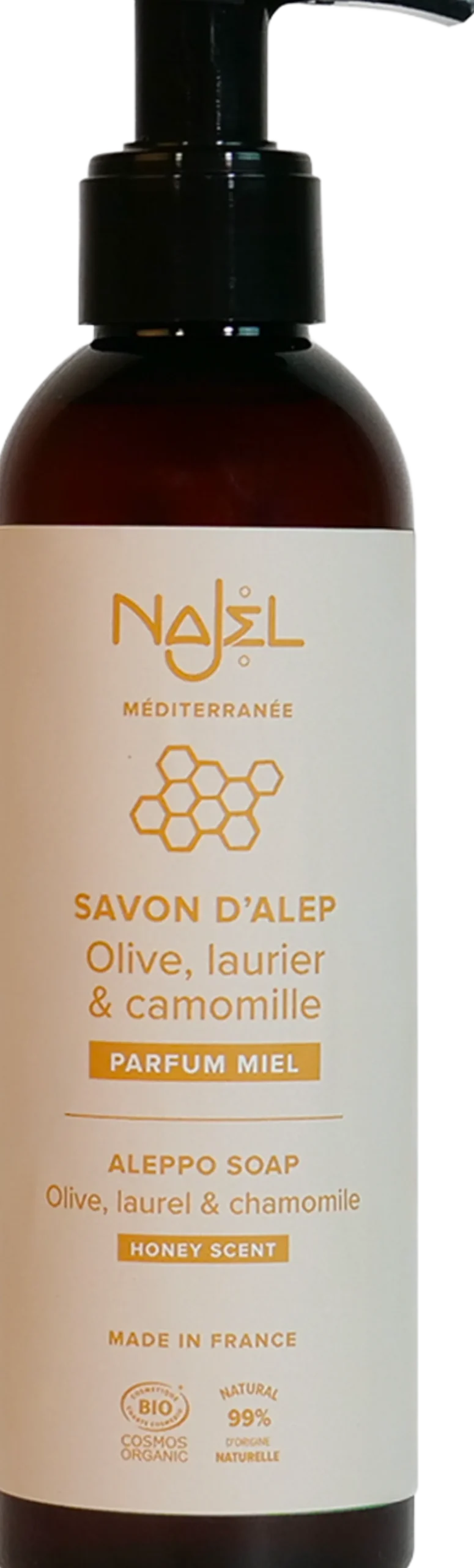 Sapone di Aleppo Liquido al Profumo di Miele, 200 ml
