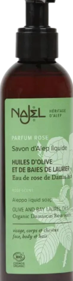 Sapone di Aleppo Liquido con Rosa Damascena, 200 ml