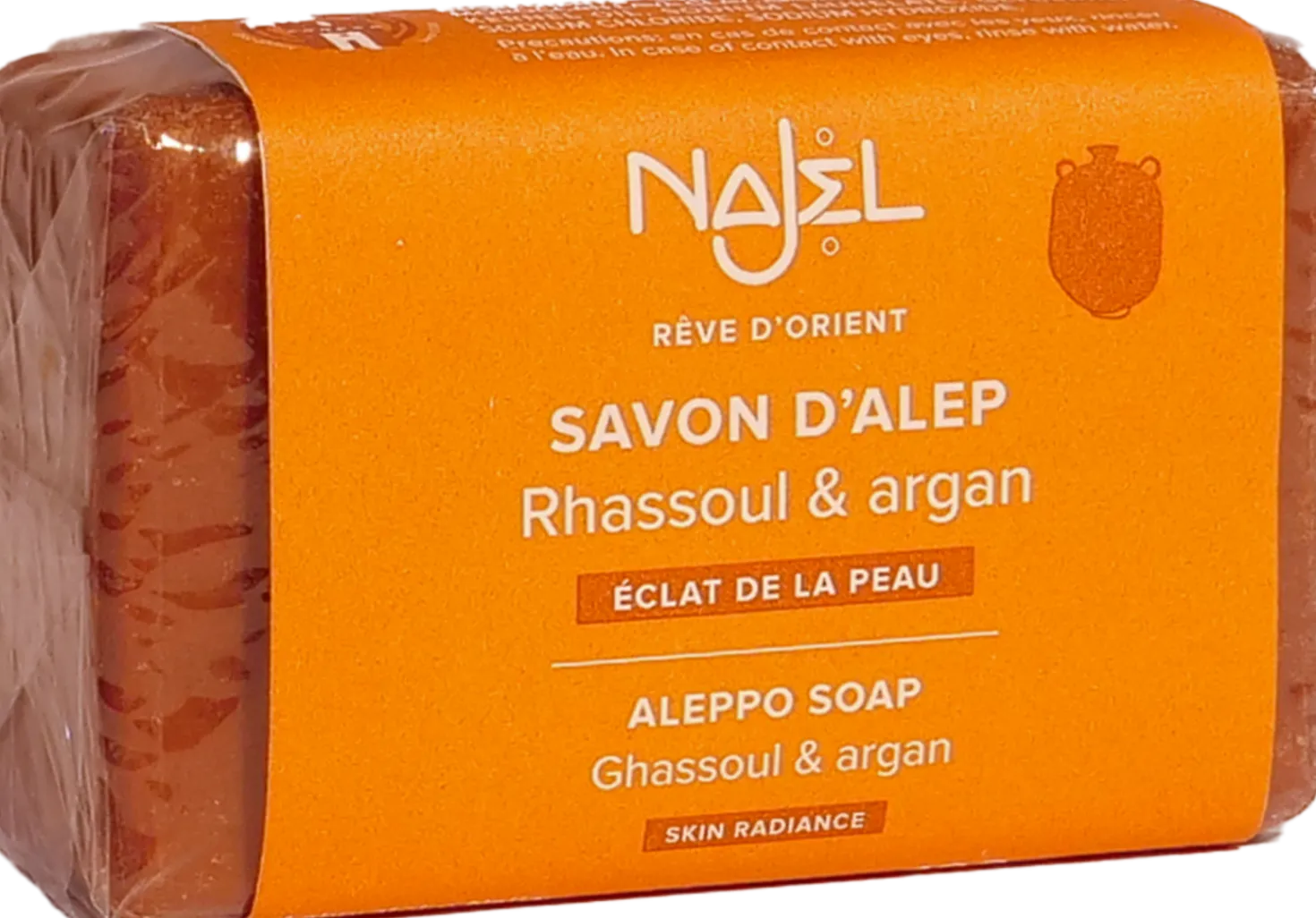 Sapone di Aleppo Olio di Argan & Rhassoul, 100 g