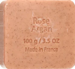 Sapone Esfoliante con Olio di Argan, Rosa (100 g)
