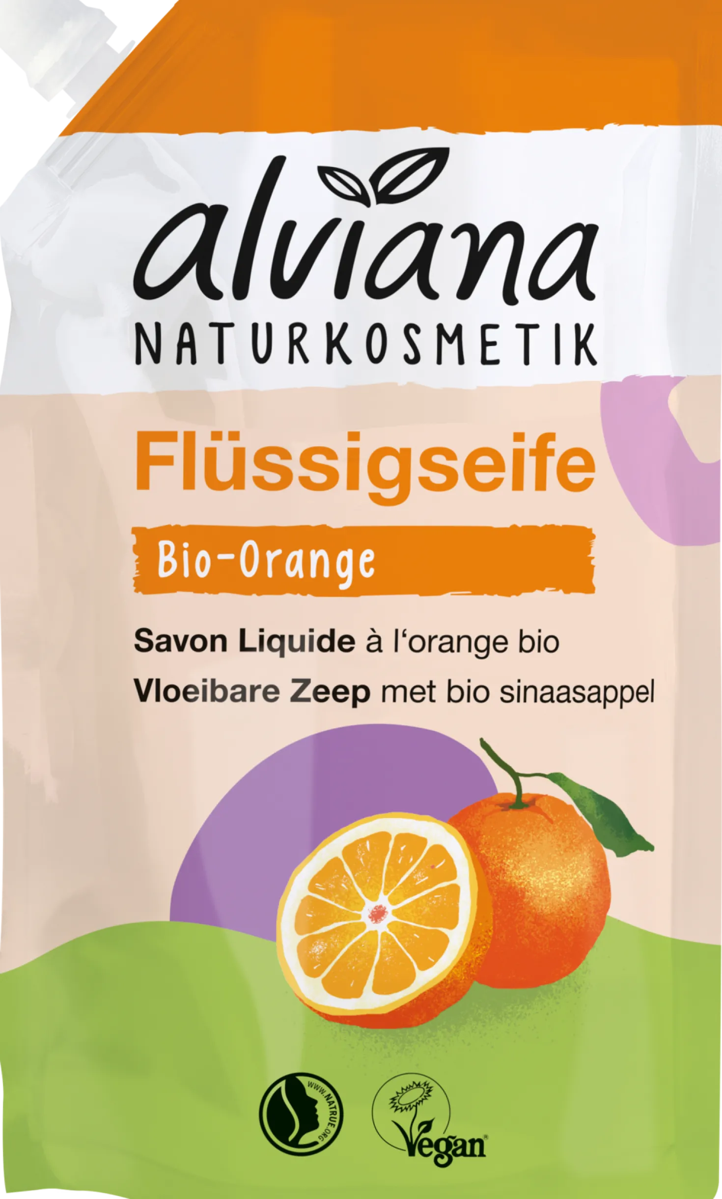 Sapone Liquido all'Arancia Bio - Ricarica, 500 ml