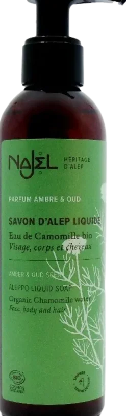 Sapone Liquido di Aleppo Ambra e Oud, 200 ml