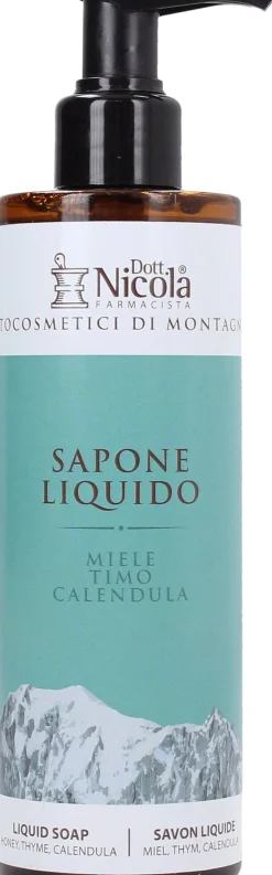 Sapone Liquido Miele, Timo & Calendula, 250 ml