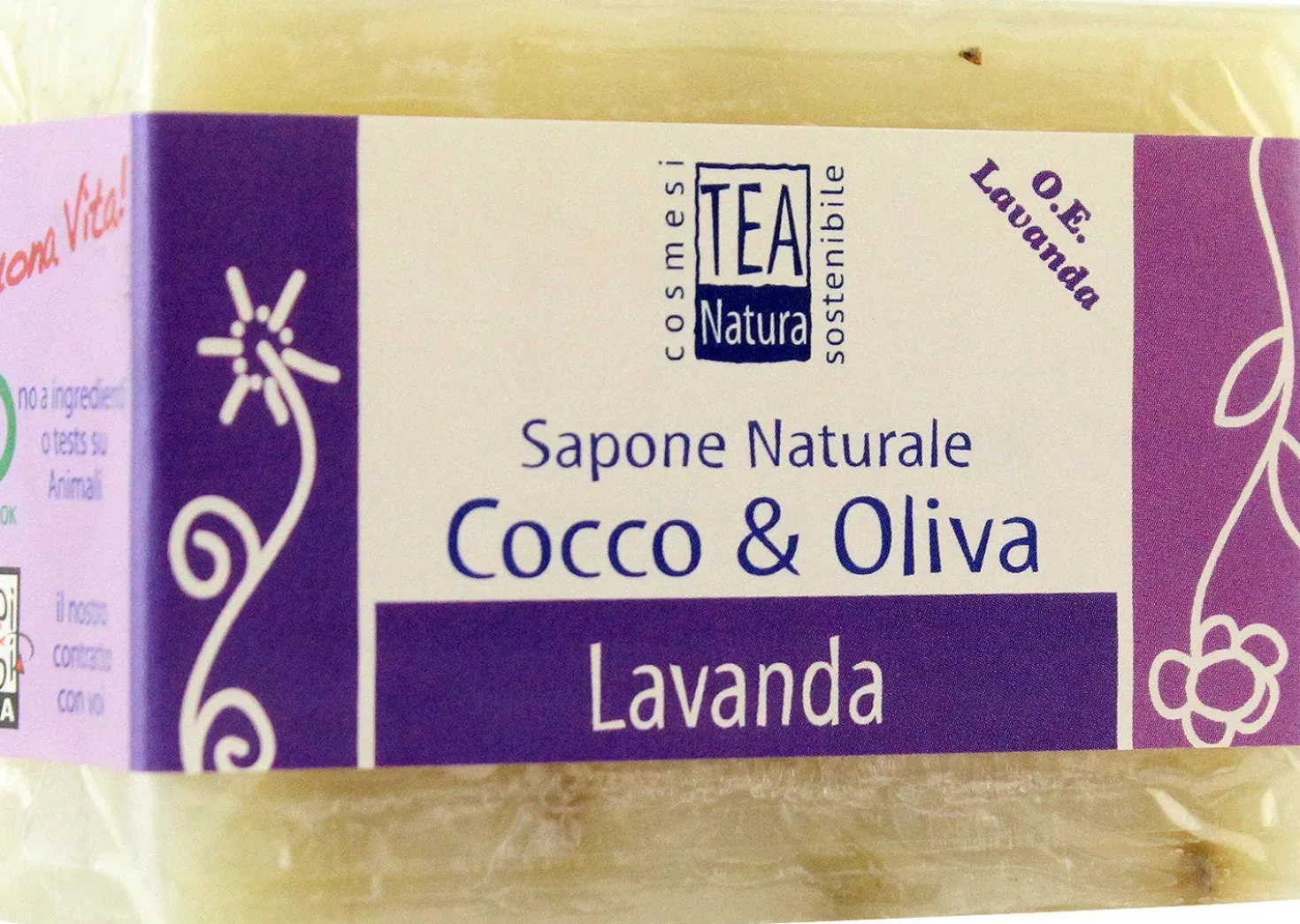 Sapone Naturale Cocco, Oliva & Lavanda, 100 g