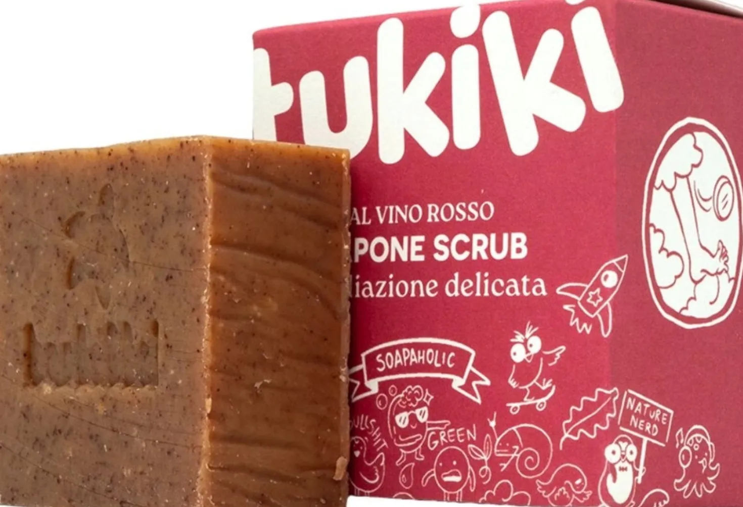 Sapone Solido al Vino Rosso, 60 g