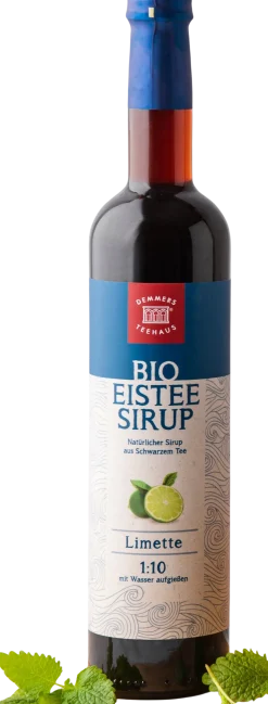 Sciroppo Bio per Tè Freddo - Tè Nero e Lime, 500 ml