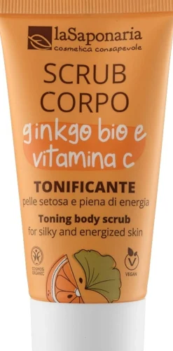 Scrub Corpo Tonificante Ginkgo Bio e Vitamina C, 30 ml