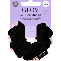 Scrunchies 2 Pack S, Champagne/Black