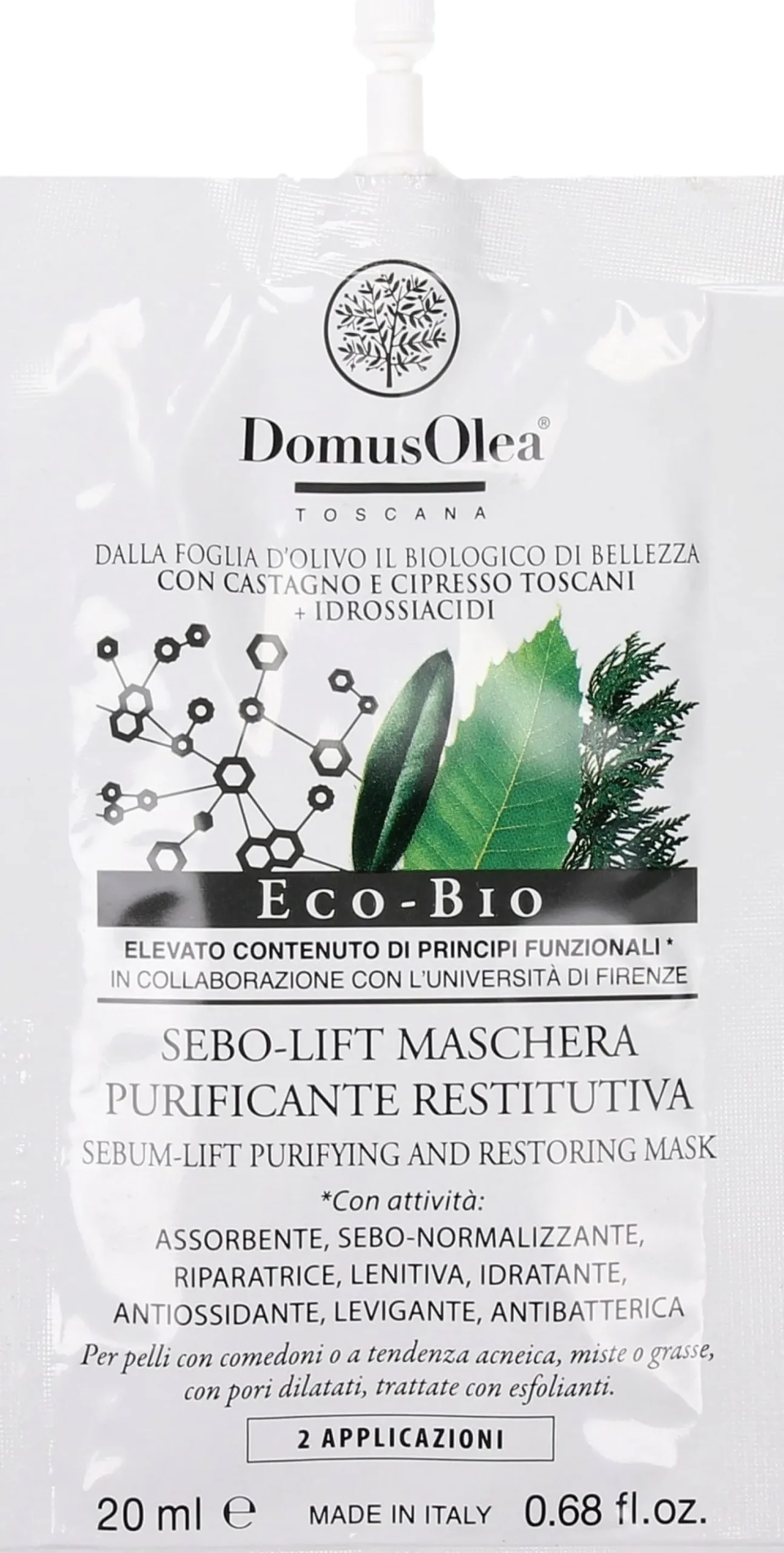 Sebo-Lift Maschera Purificante Riparatrice, 20 ml