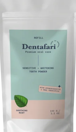 Sensitive & Whitening Tooth Powder Soothing Mint, 100 g