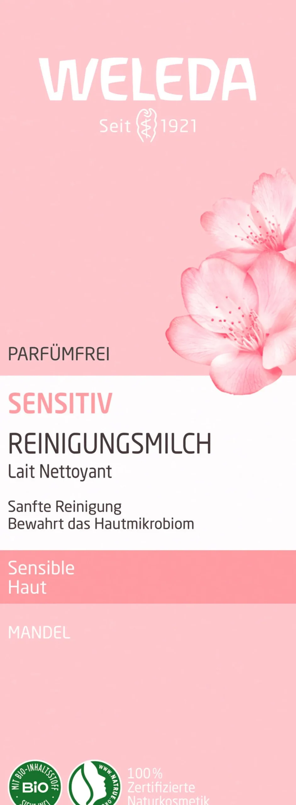 Sensitiv - Latte Detergente alle Mandorle, 75 ml