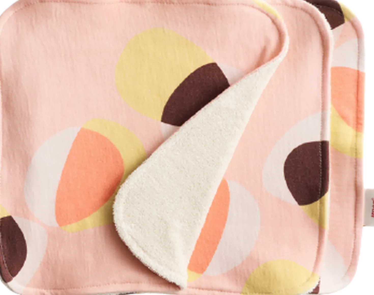 Set di Salviette Lavabili, Pink hoop (3 pezzi)